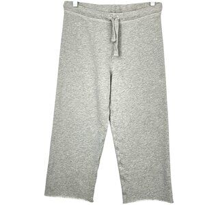 Frank & Eileen Tee Lab Womens XS Catherine Wide Leg Crop Sweatpants Gray